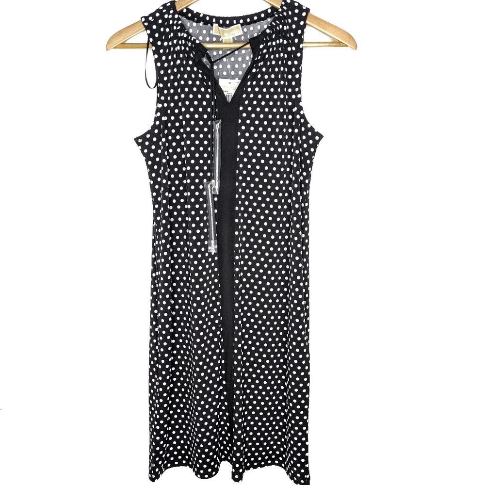 Michael Kors Polka Dot Tassel Dress A8